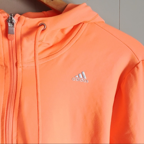 adidas jacke grau neon orange